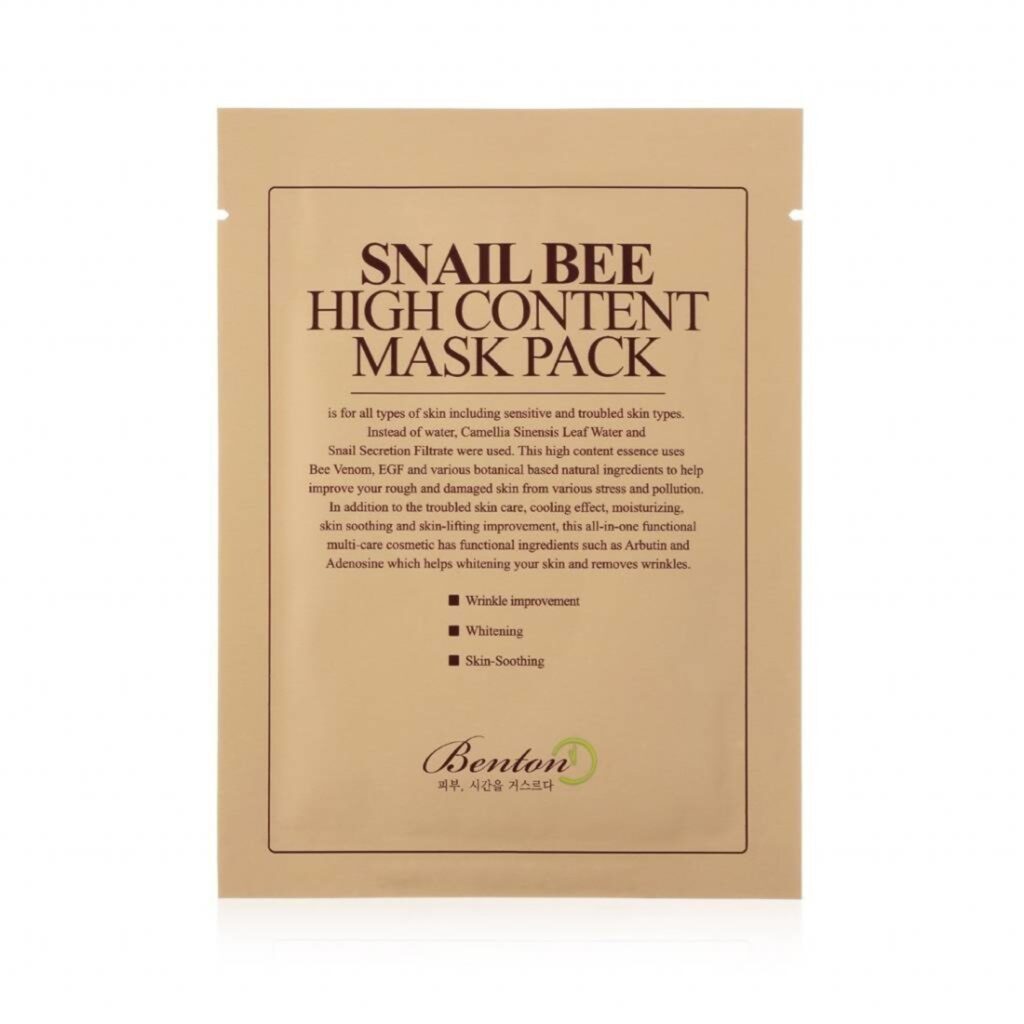 benton snail bee high content mask  pcs e