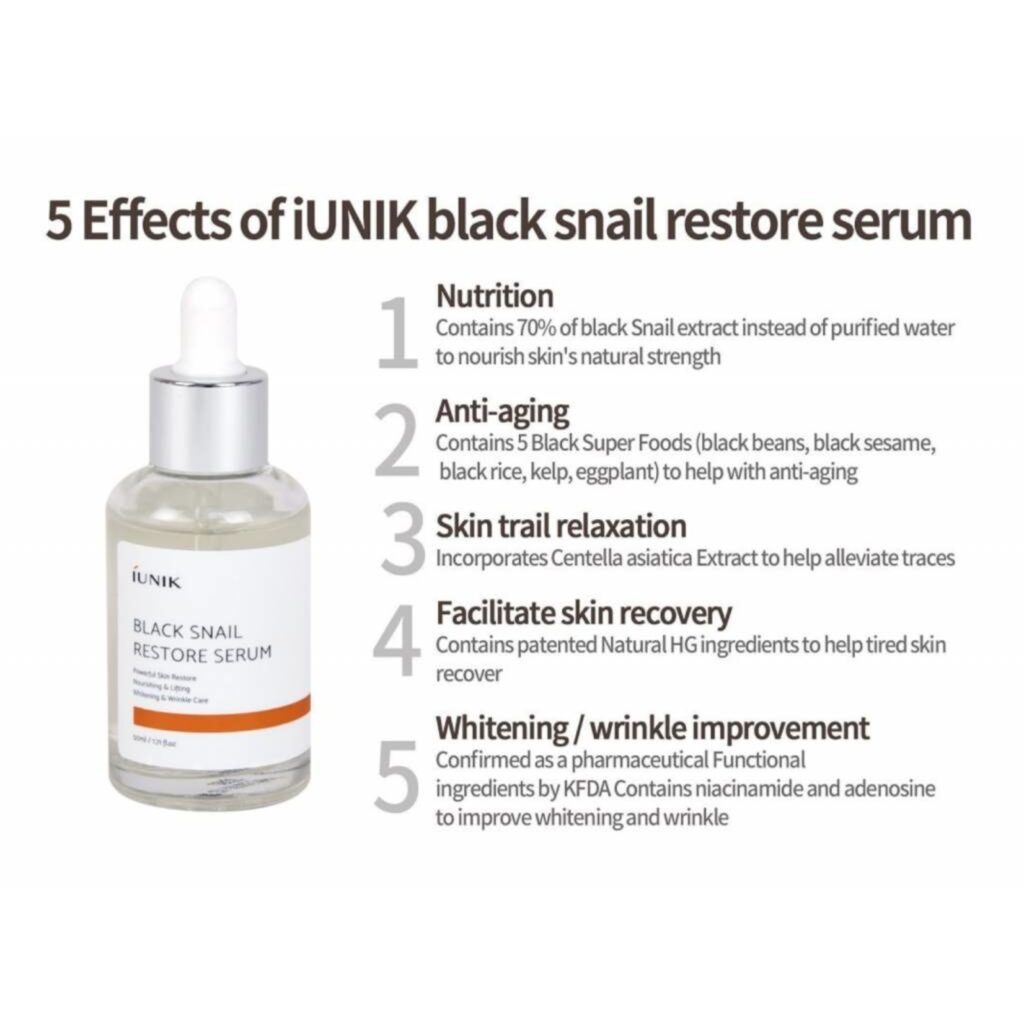 Iunik Black SnaiI Restore Serum