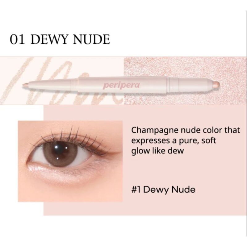 Peripera Sugar Twinkle Duo Eye Stick 01 dewy nude (1)