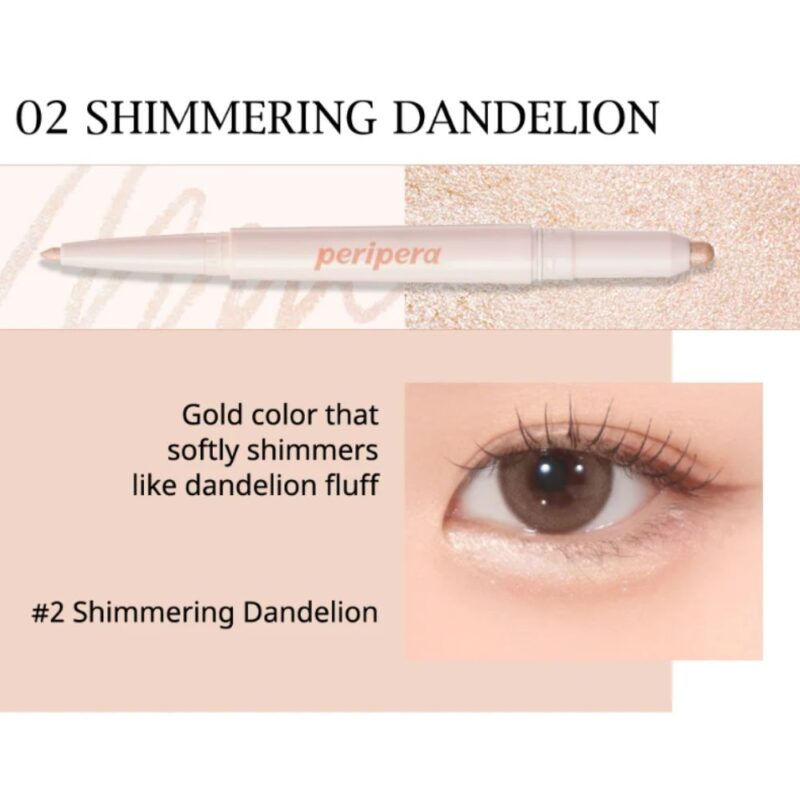 Peripera Sugar Twinkle Duo Eye Stick 02 shimmering dandelion