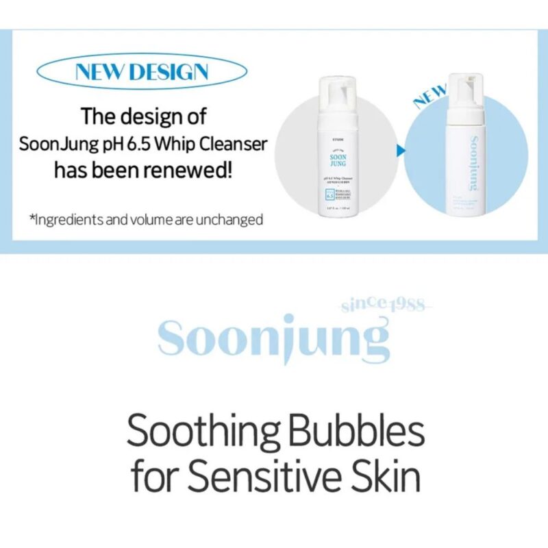 Etude SoonJung PH 6.5 Whip Cleanser