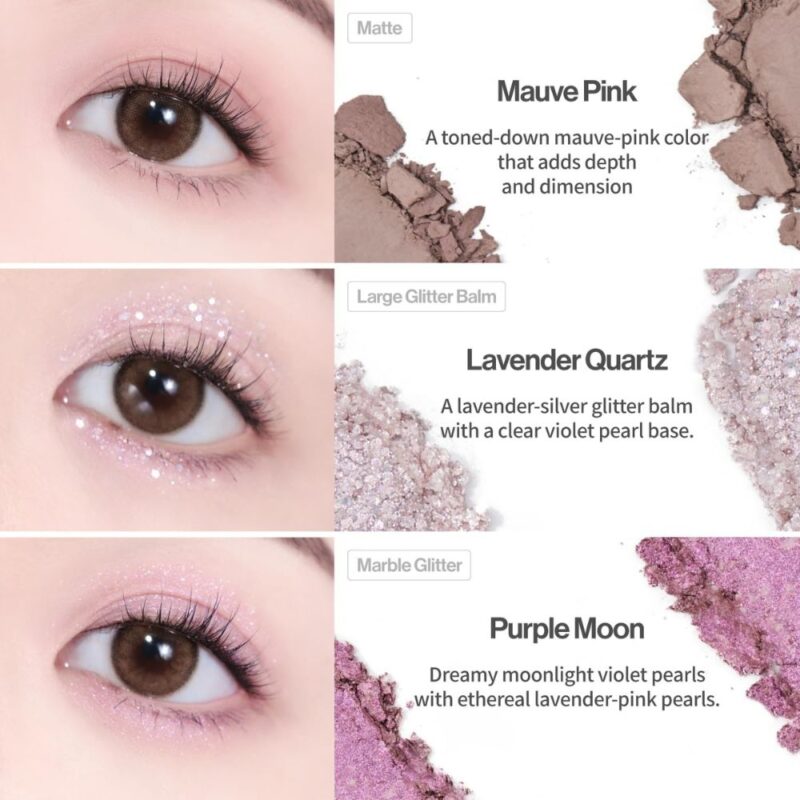 Unleashia Glitterpedia Eye Palette 04 All Of Lavender Fog (1)