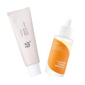 Bright it up (Isntree C-Niacin Ampoule + BOJ SPF)