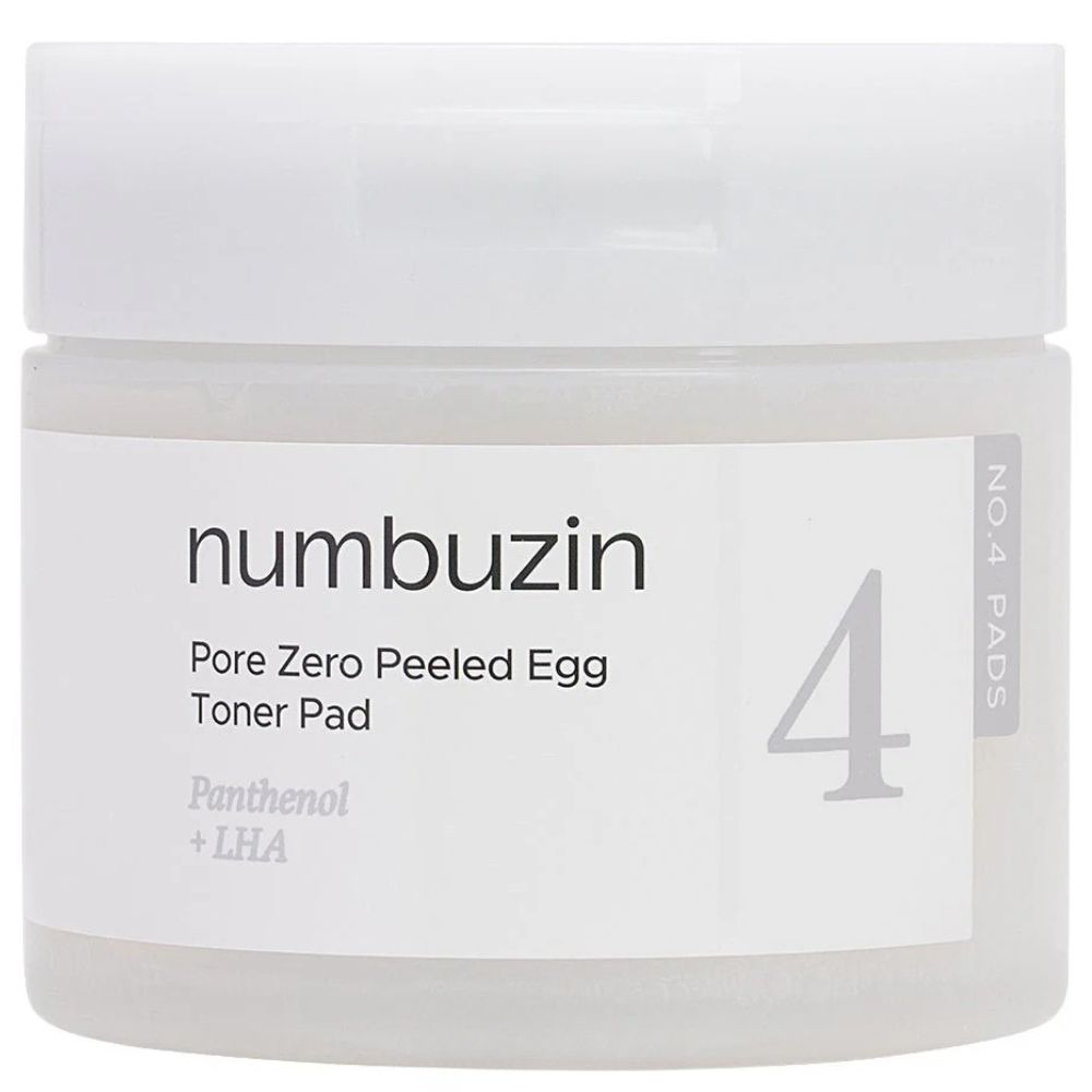 Numbuzin No.4 Pore Zero Peeled Egg Toner Pad, 70 buc - Skinguru