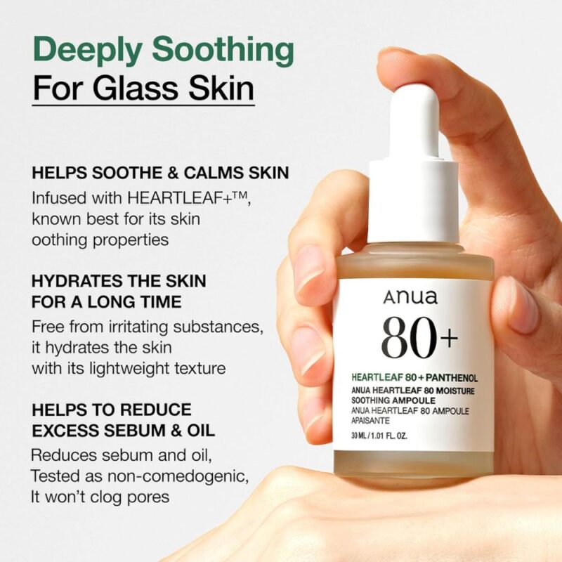 Anua Heartleaf 80 Moisture Soothing Ampoule (1)