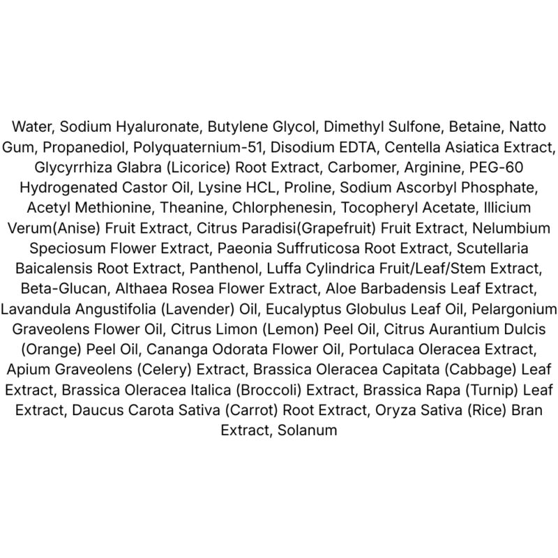 Dear, Klairs Rich Moist Soothing Serum lista ingrediente