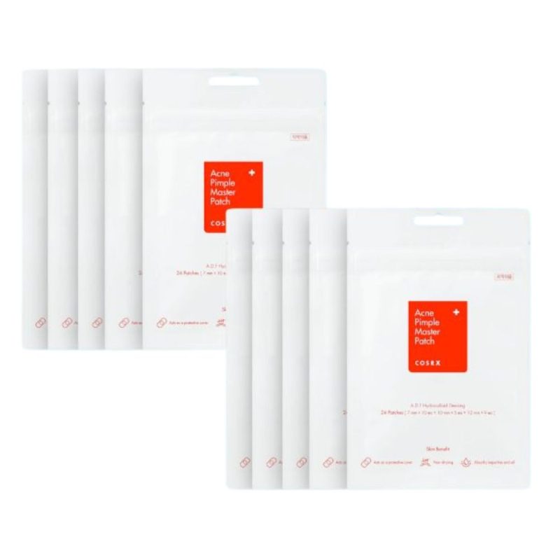 10 x COSRX Acne Pimple Master Patch, (10 folii x 24 plasturi)