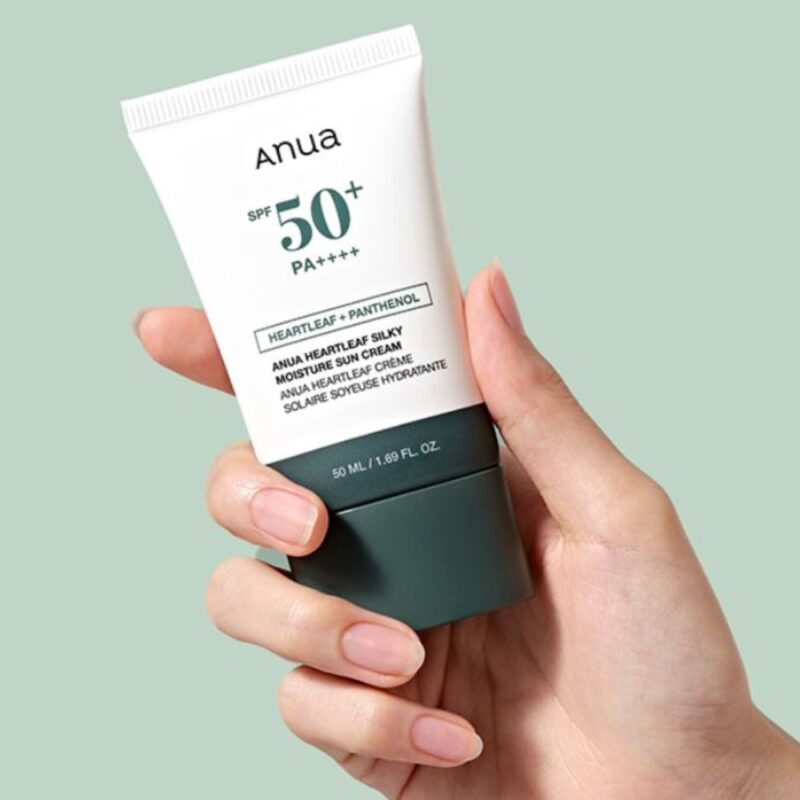Anua Heartleaf Silky Moisture Sun Cream (1)