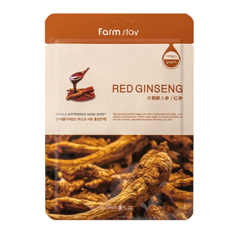 Farmstay Visible Difference Mask Sheet Red Ginseng