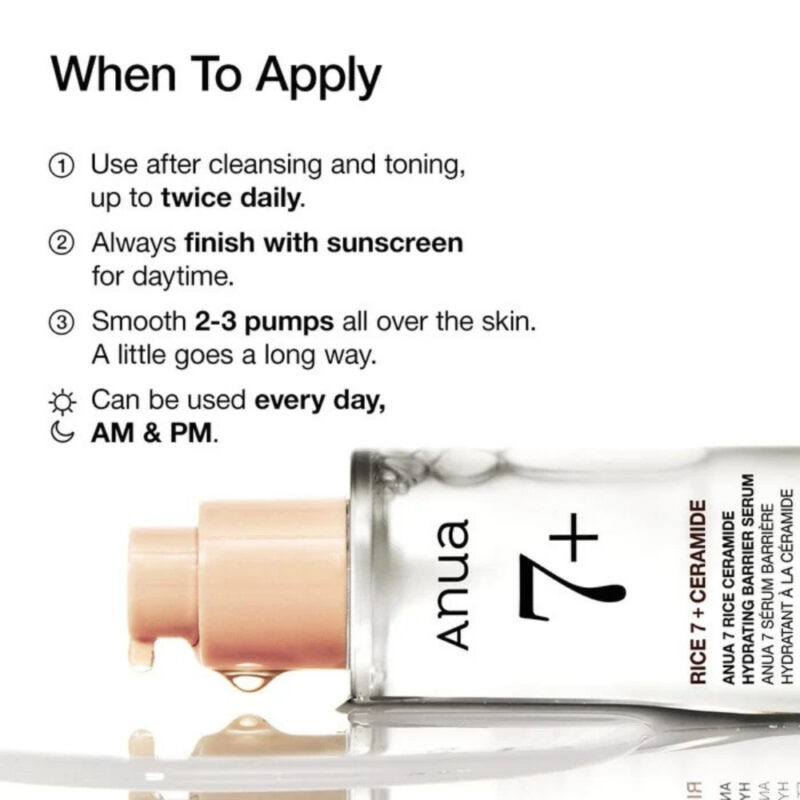 Anua 7 Rice Ceramide Hydrating Barrier Serum (6)