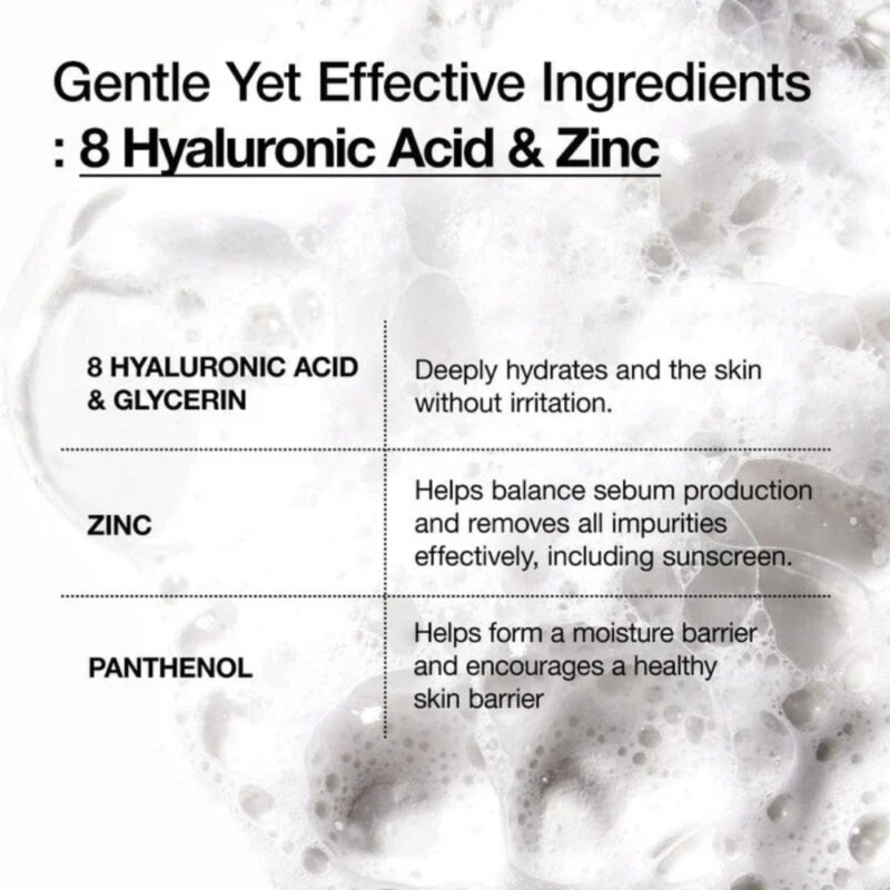 Anua 8 Hyaluronic Acid Hydrating Gentle Foaming Cleanser (3)