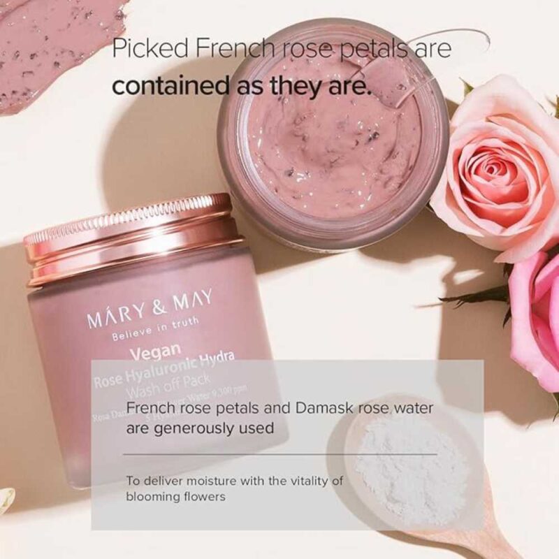 Mary and May Rose Hyaluronic Hydra Wash Off Mask Pack, 125g - 1