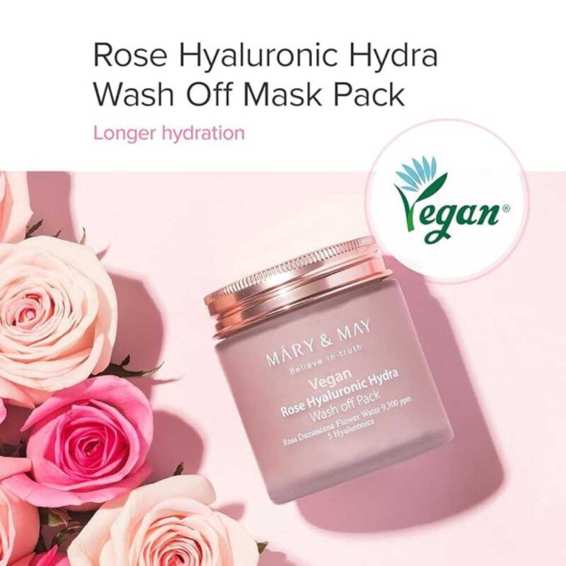 Mary and May Rose Hyaluronic Hydra Wash Off Mask Pack, 125g - 1