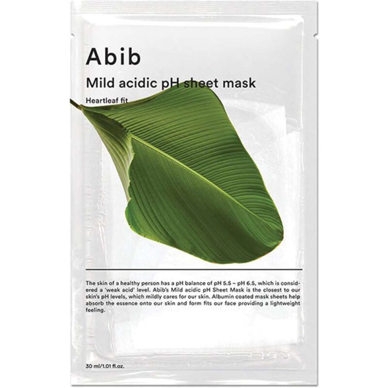 Abib Mild Acidic pH Sheet Mask Heartleaf Fit