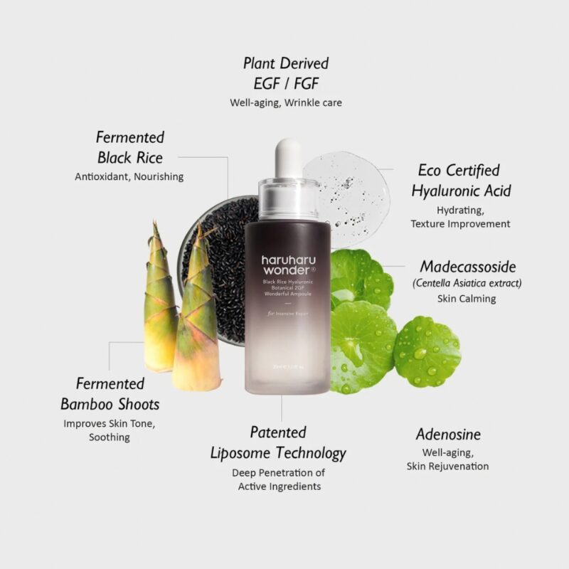 HaruHaru Wonder Black Rice Hyaluronic Botanical 2GF Wonderful Ampoule (3)