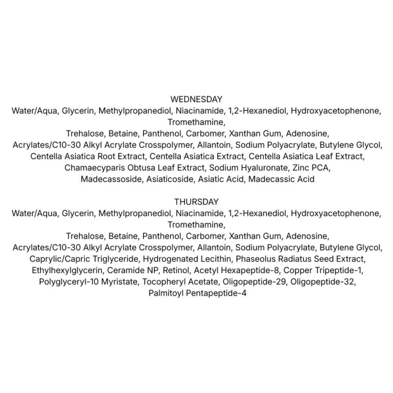 Mixsoon Daily Mask Pack Sheet lista ingrediente