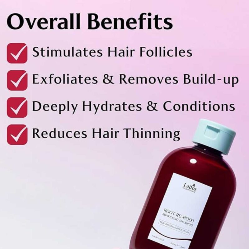 Lador Root Re-boot Awakening Shampoo Red Ginseng and Beer Yeast