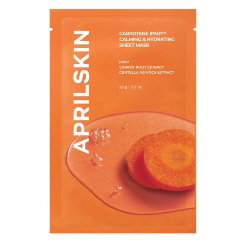 Aprilskin Carrotene IPMP Calming & Hydrating Sheet Mask, 20g