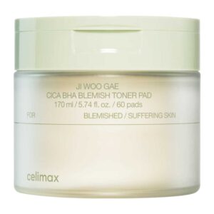 Celimax Ji Woo Gae Cica BHA Blemish Toner Pad, 60pads - 1