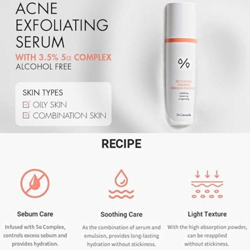 Dr. Ceuracle 5α Control Clearing Serum In Emulsion, 100ml - 2