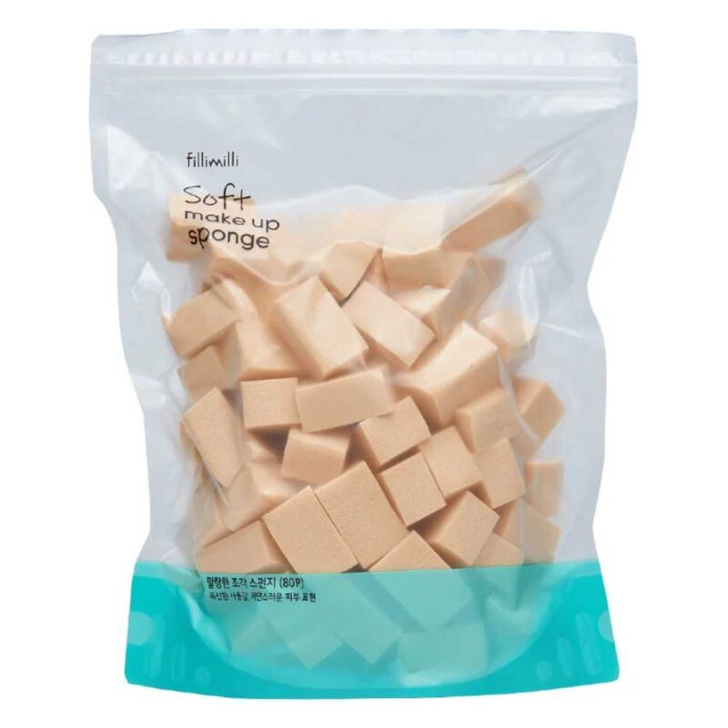 Fillimilli Soft Make Up Sponge Jumbo, 80pcs - 1
