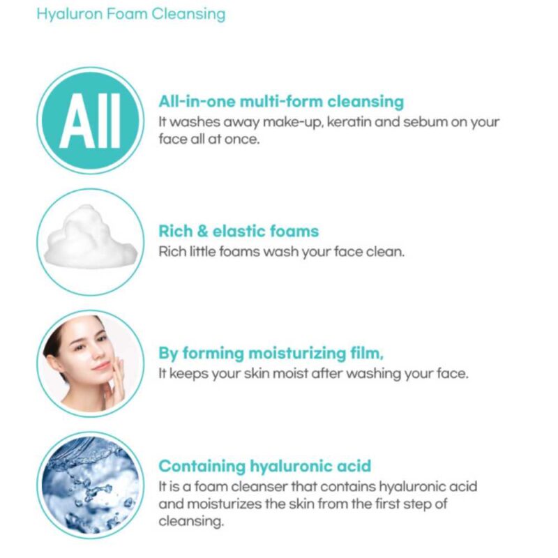 Fortheskin Hyaluron Foam Cleansing, 180ml - 3