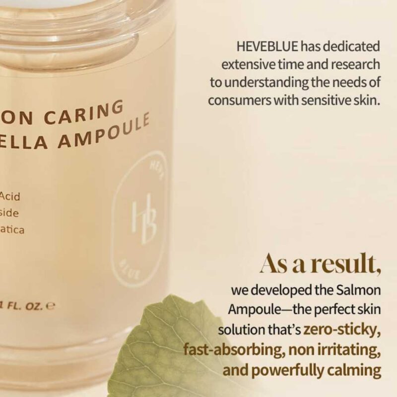 Heveblue Salmon Caring Centella Ampoule, 30ml - 4
