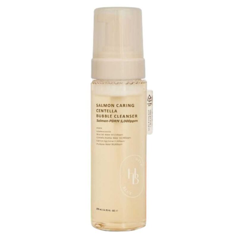 Heveblue Salmon Caring Centella Bubble Cleanser, 200ml - 1