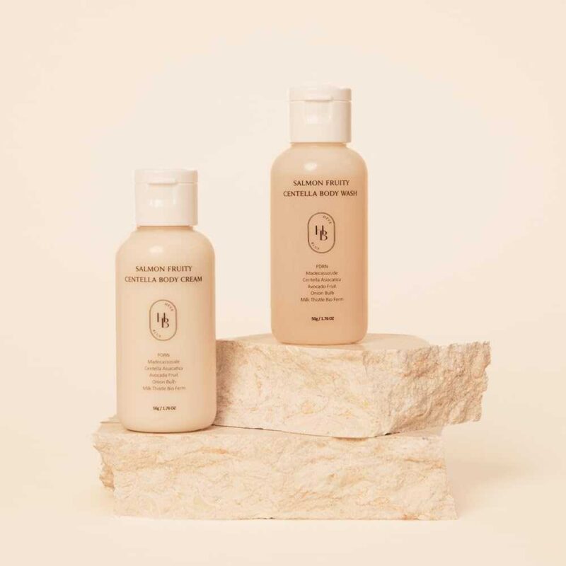 Heveblue Salmon Fruity Centella Body Travel Kit - 2