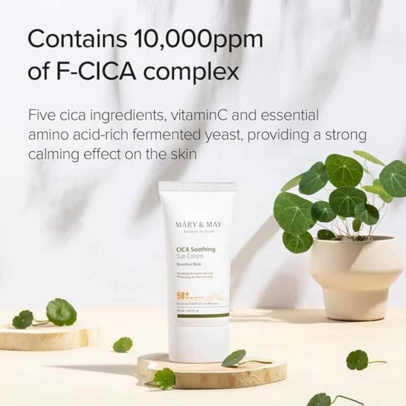 Mary and May Cica Soothing Sun Cream, 50ml - 3