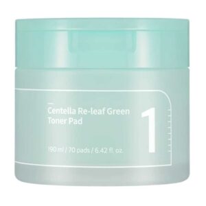 Numbuzin No.1 Centella Re-leaf Green Toner Pad, 70pads - 1