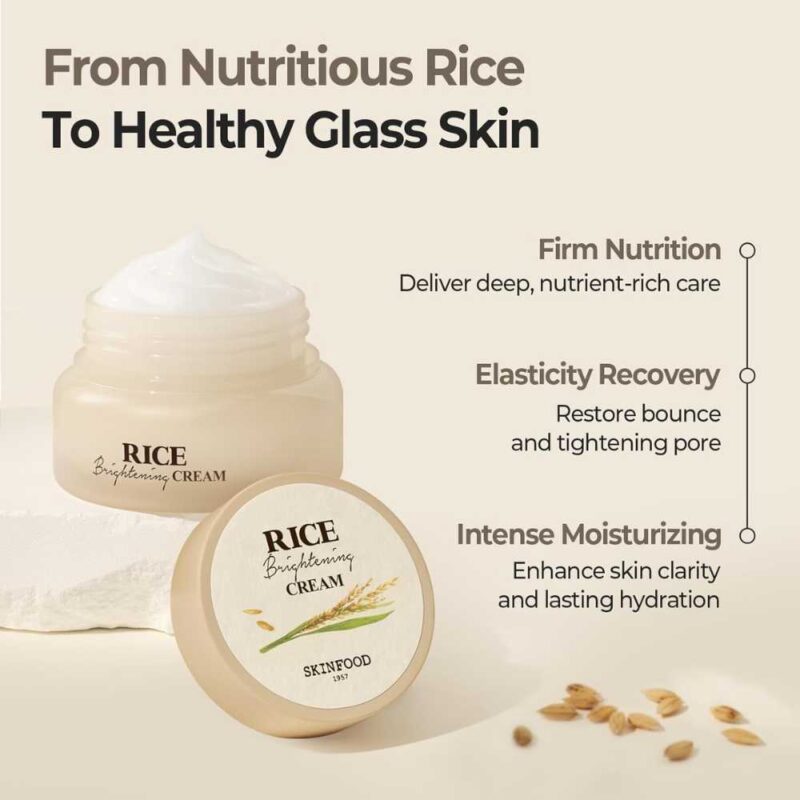 Skinfood Rice Brightening Cream, 60ml - 4