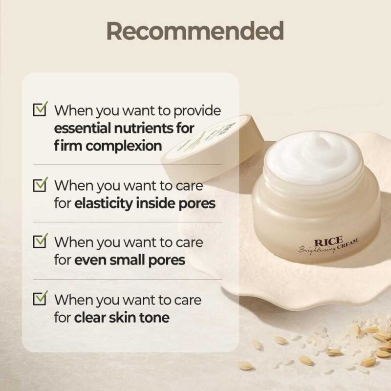 Skinfood Rice Brightening Cream, 60ml - 5