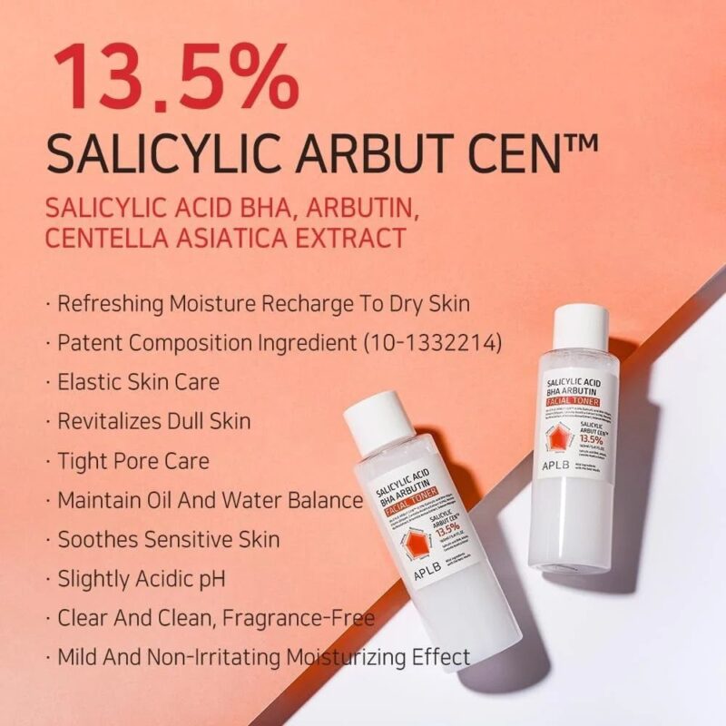 APLB Salicylic Acid BHA Arbutin Facial Toner (3)