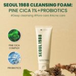 KSECRET Seoul 1988 Cleansing Foam_ Pine Cica 1% + Probiotics, 150ml - 2