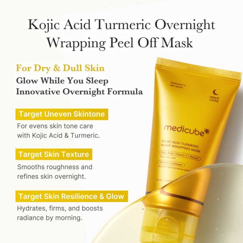 Medicube Kojic Acid Turmeric Night Wrapping Mask, 75ml - 2