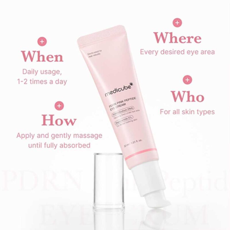Medicube PDRN Pink Peptide Eye Cream, 30ml - 6