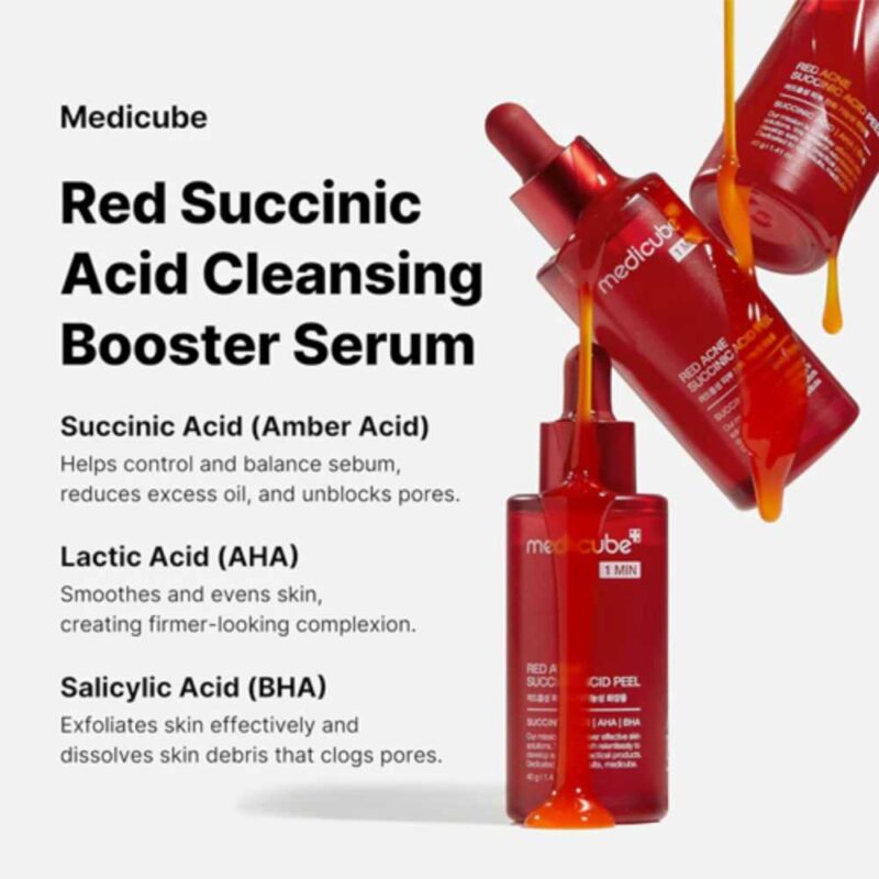 Medicube Red Acne Succinic Acid Peel, 40g - 4