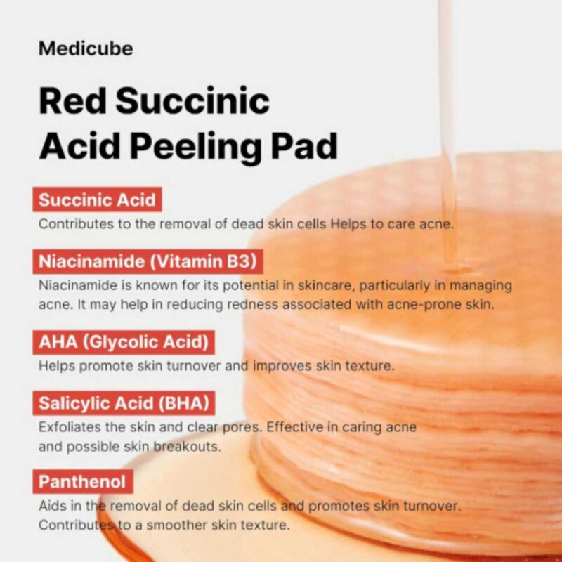 Medicube Red Succinic Acid Peeling Pad, 70pads - 2