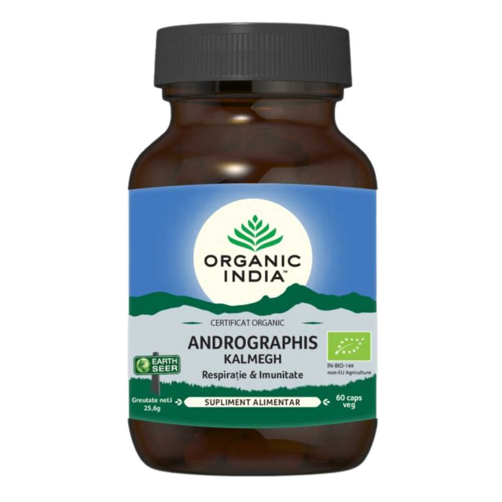 Organic India Andrographis Respiratie si Imunitate, 60 capsule - 1