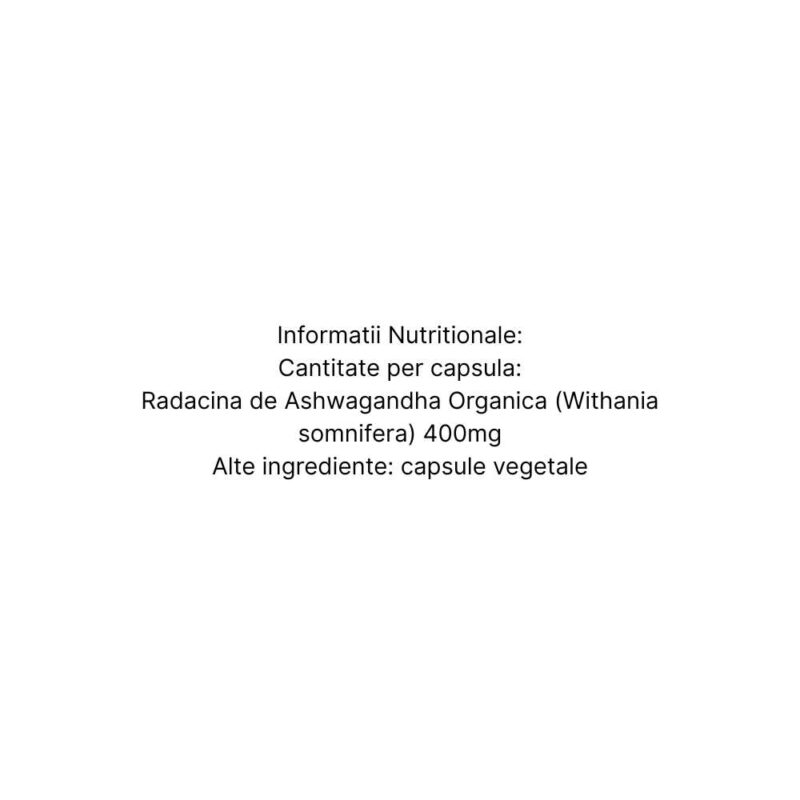 Organic India Ashwagandha Antistres Natural, 60 capsule - 4
