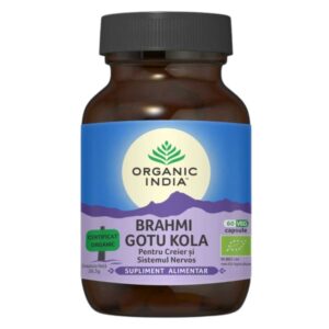 Organic India Brahmi-Gotu Kola Creier si Sistem Nervos, 60 capsule - 1