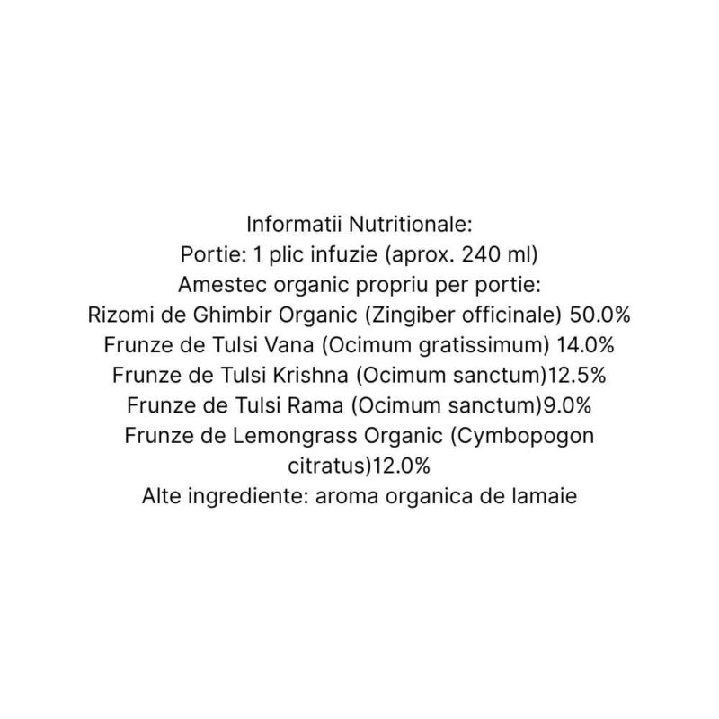 Organic India Ceai Adaptogen Tulsi Lamaie Ghimbir, 25 plicuri - 3