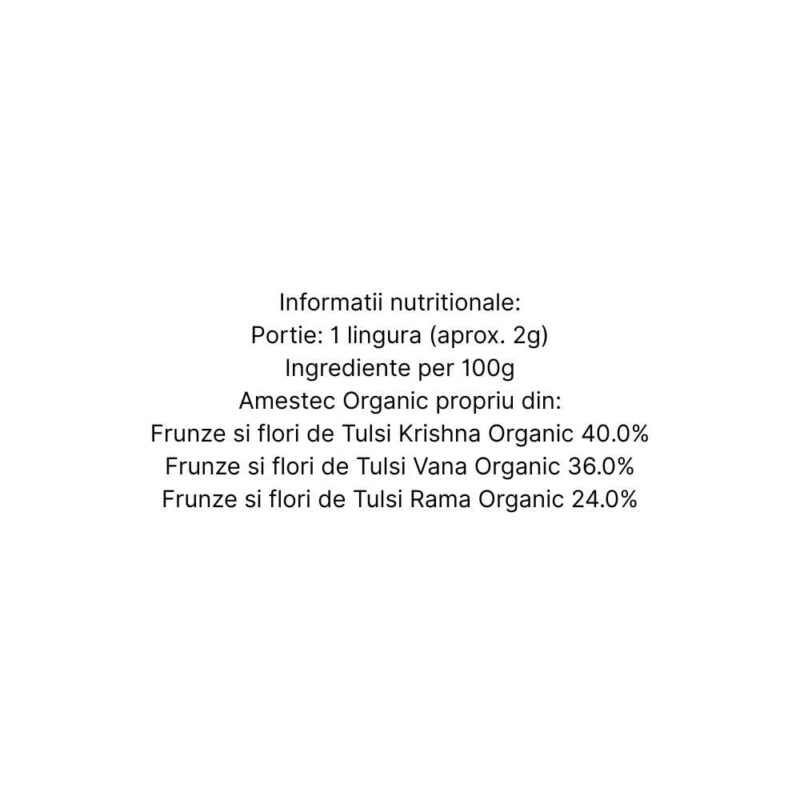 Organic India Ceai Adaptogen Tulsi Original, 100g - 1
