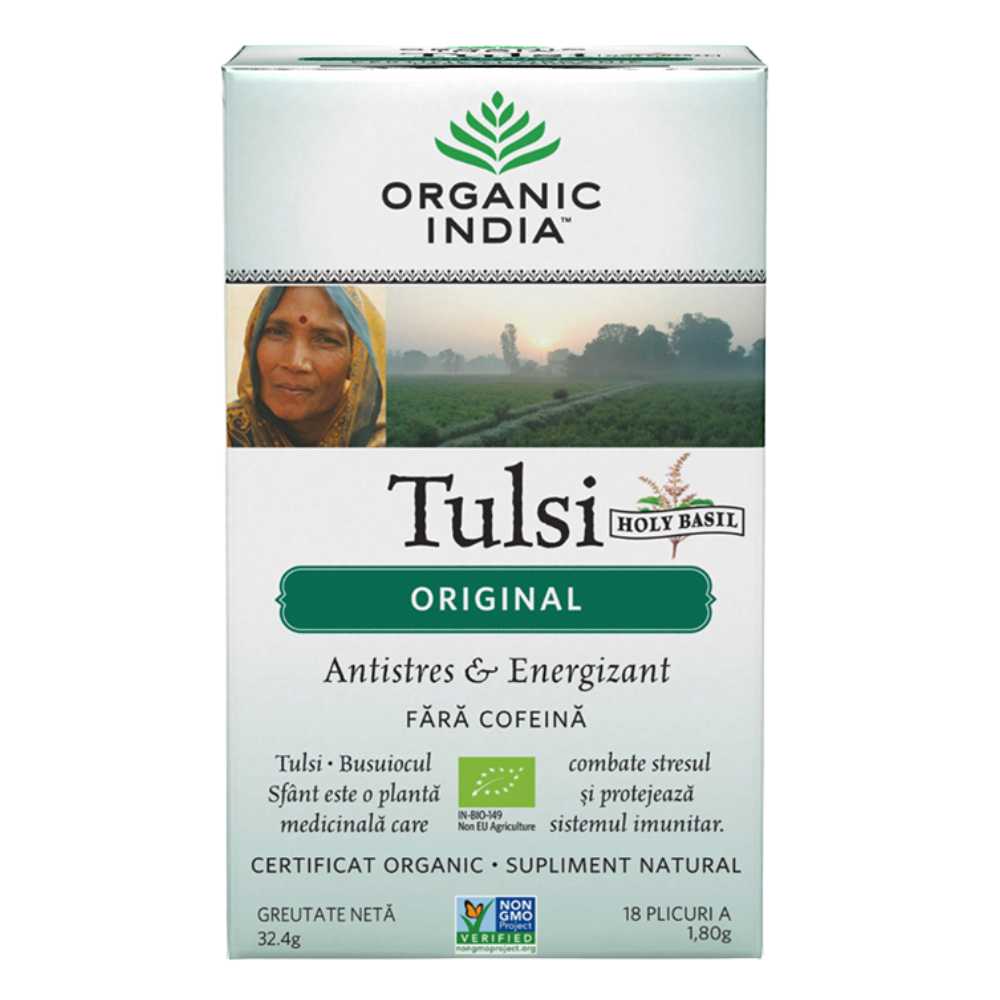 Organic India Ceai Adaptogen Tulsi Original, 18 plicuri - 1