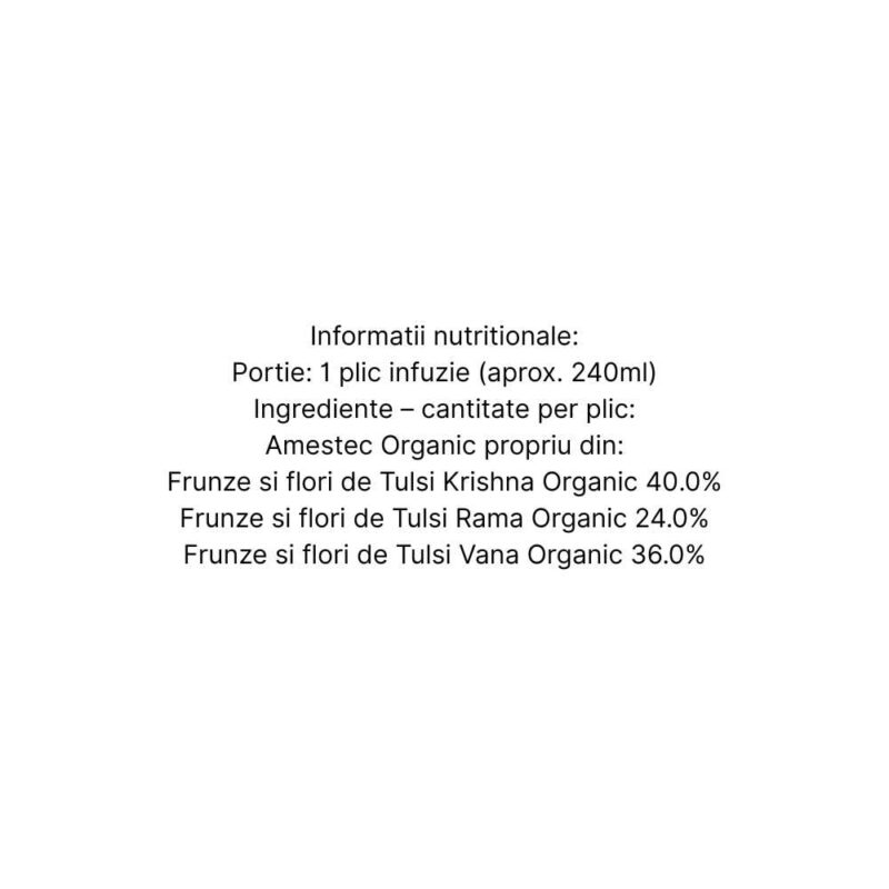 Organic India Ceai Adaptogen Tulsi Original, 18 plicuri - 2