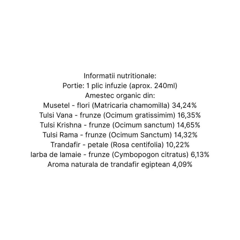 Organic India Ceai Adaptogen Tulsi Trandafir Dulce, 18 plicuri - 2