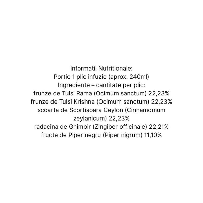 Organic India Ceai Tulsi Ayush Kwath Sistem Imunitar, 25 plicuri - 3