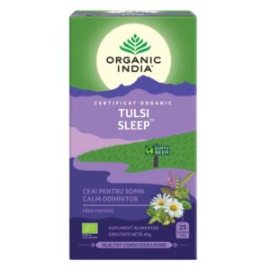 Organic India Ceai Tulsi Sleep Pentru Somn Calm, Odihnitor, 25 plicuri - 1