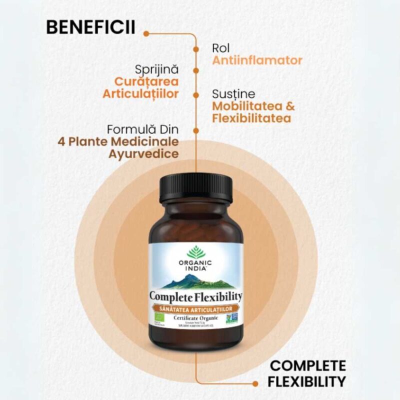 Organic India Complete Flexibility Sanatatea Articulatiilor, 60 capsule - 2